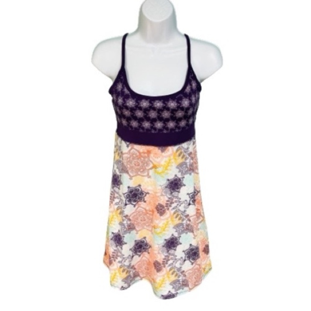 Lola by AFG Activewear Mandala Floral Style A-Line Gym Active Dress Womens XS